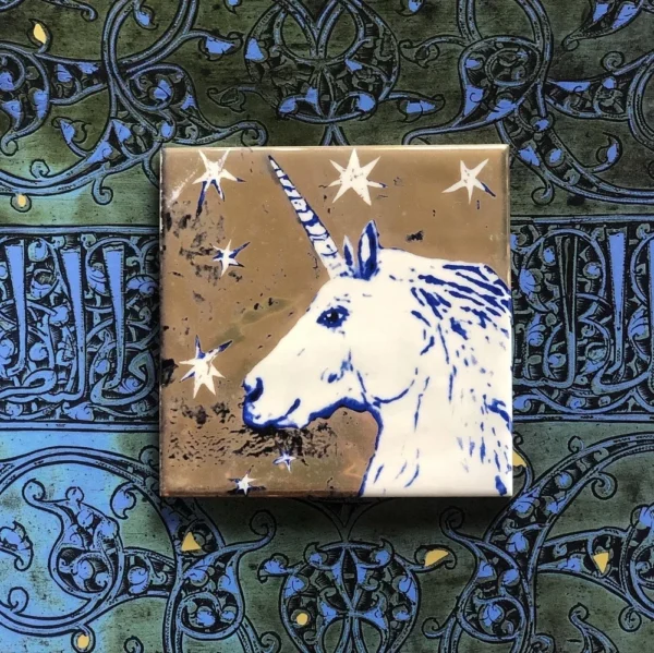 Set of 11 ceramic tiles “Fairy Tables’ images Compendium” - Image 5