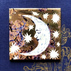 Set of 5 ceramic tiles “Look at the sky”