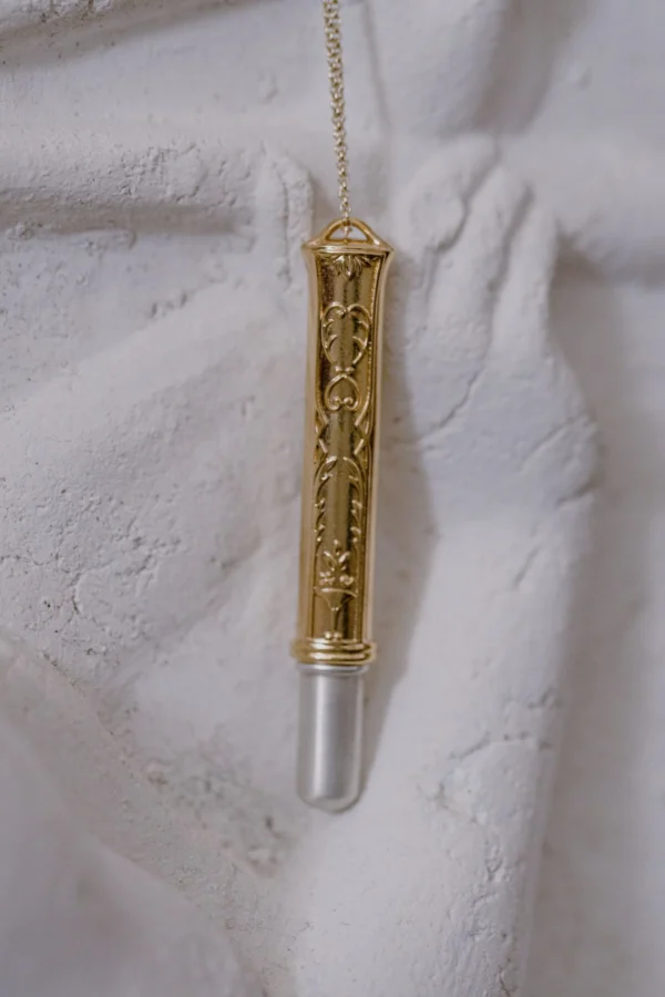 Gold-plated pencil pendant with a real pencil inside - Image 4
