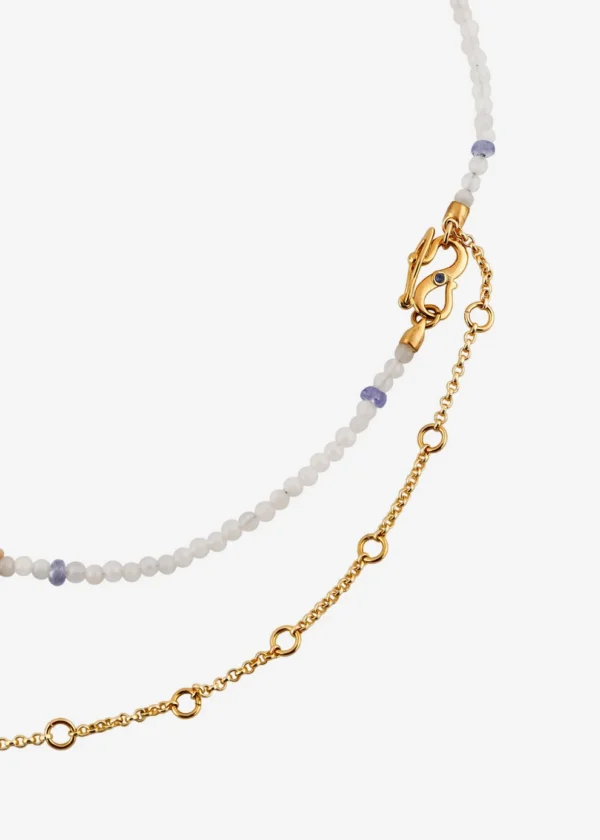 Necklace I TELL YOU A FAIRY TALE on a moonstone with tanzanite - Image 2