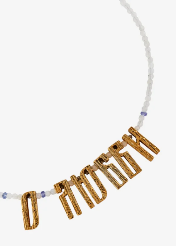 Necklace ABOUT LOVE on a moonstone with tanzanite - Image 2