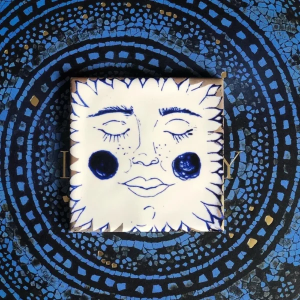 Set of 11 ceramic tiles “Fairy Tables’ images Compendium” - Image 7