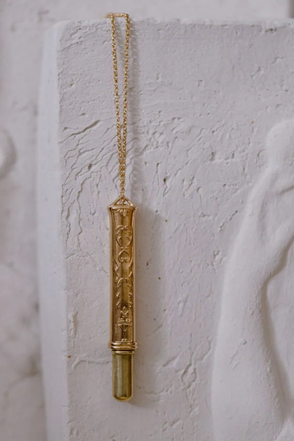 Gold-plated pencil pendant with a real pencil inside - Image 6
