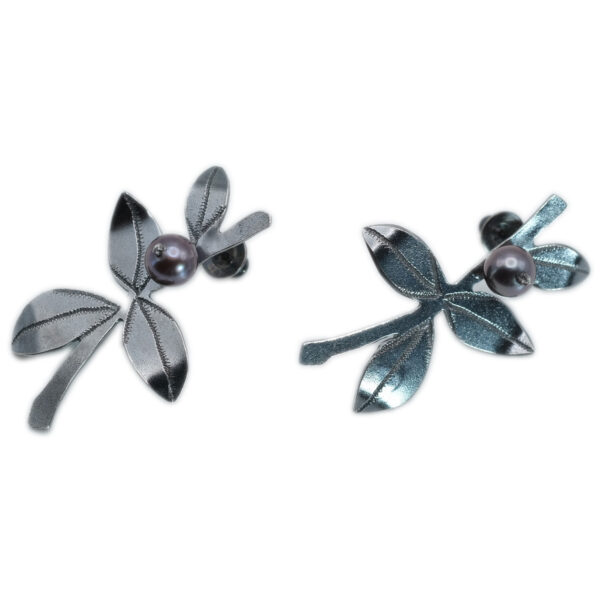 The earrings "The Currants blue shadow" - Image 3