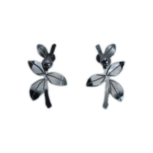 The earrings "The Currants blue shadow"